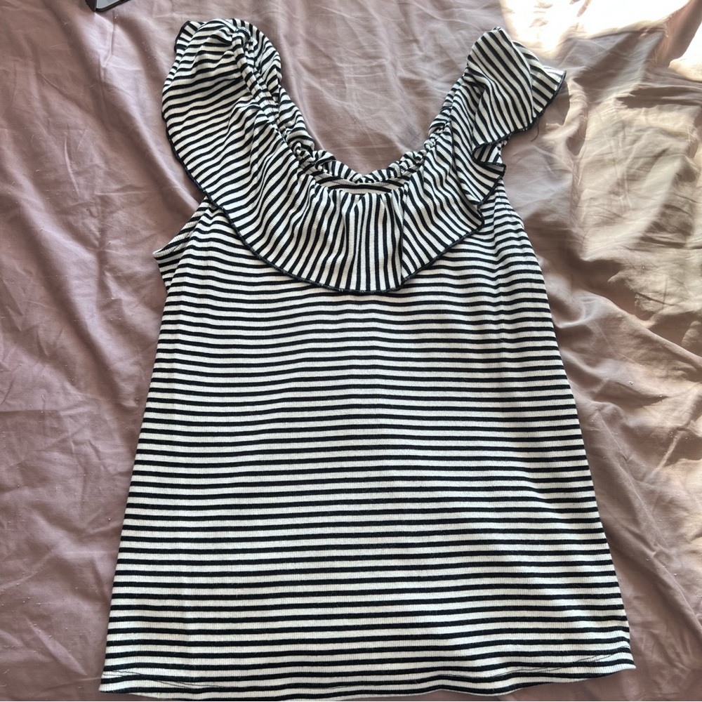 Striped A New Day Tank Top